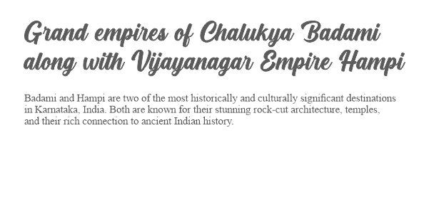 Badami - Hampi info